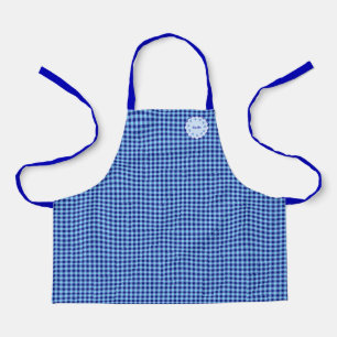 Name Customization Cherry Check Blue Apron