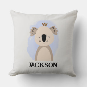 Name Cute Australian Baby Koala Bible Quote Throw Pillow