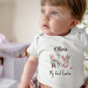 Name, Cute My 1st Easter Newborn-Toddler Baby Bodysuit