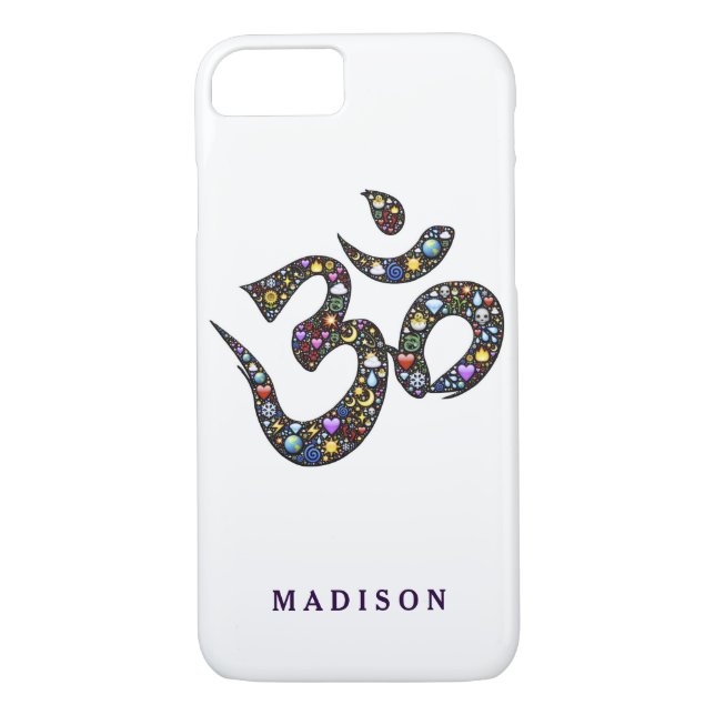 Name cute ohm emoji om symbol emojis hipster yoga Case-Mate iPhone case (Back)