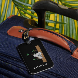 Name Cutie Aussie Koala Climbing A Eucalyptus Tree Luggage Tag