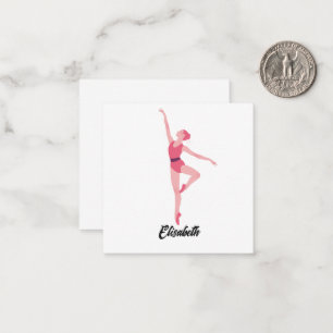 Name Dance ballerina personalization Card