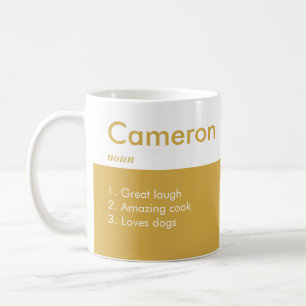 Name Definition Coffee Mug