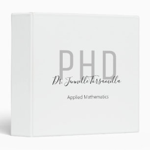 Name Degree PhD Binder