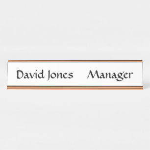 Name Desk Plate  Desk Name Plate