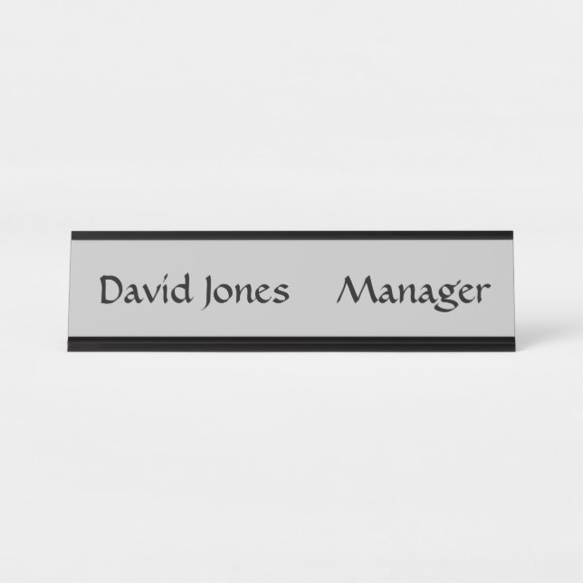 Name Desk Plate Desk Name Plate (Front)