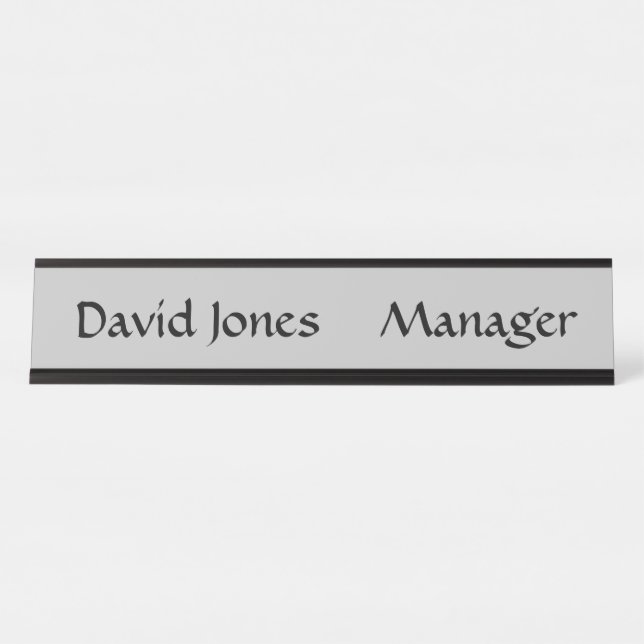 Name Desk Plate Desk Name Plate (Front)