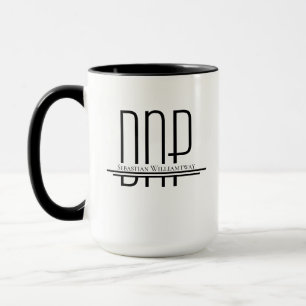 Name DNP White Black Mug