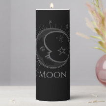 [NAME] Eclectic Moon Candle Custom Name