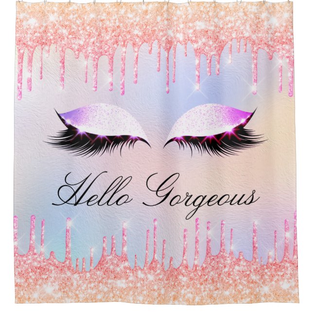 Name Eyelashes Makeup Pink Bride Girly Drips (Front)