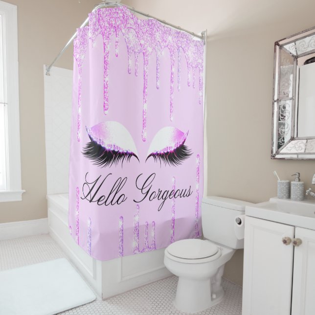 Name Eyelashes Makeup Pink Princes Drip Holograph (In Situ)