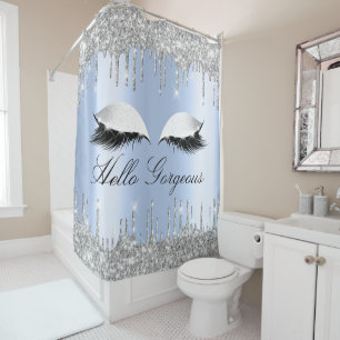 Name Eyelashes Makeup Silver Blue Girly Drips