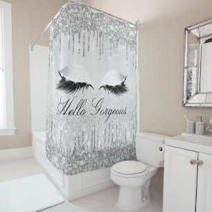 Name Eyelashes Makeup Silver Grey Girly Drips