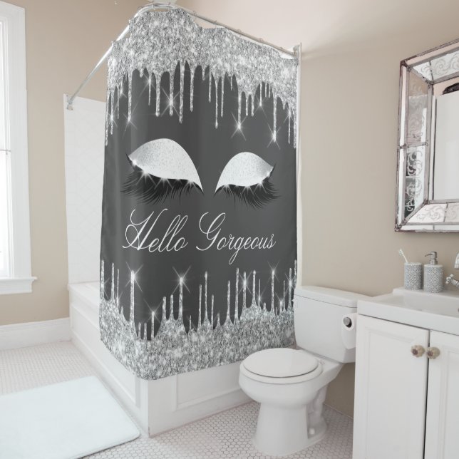 Name Eyelashes Makeup Silver Grey Graphite Drips (In Situ)