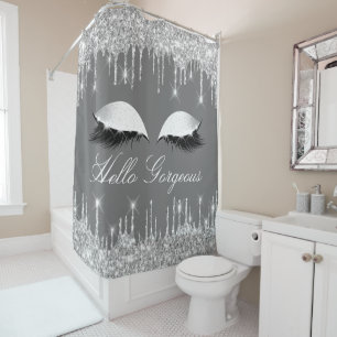 Name Eyelashes Makeup Silver Grey Grey Drips