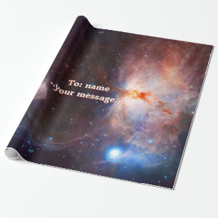 Name, Flame Nebula in Orion, intriguing deep space Wrapping Paper