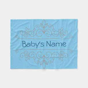 Name Frame Baby Blanket