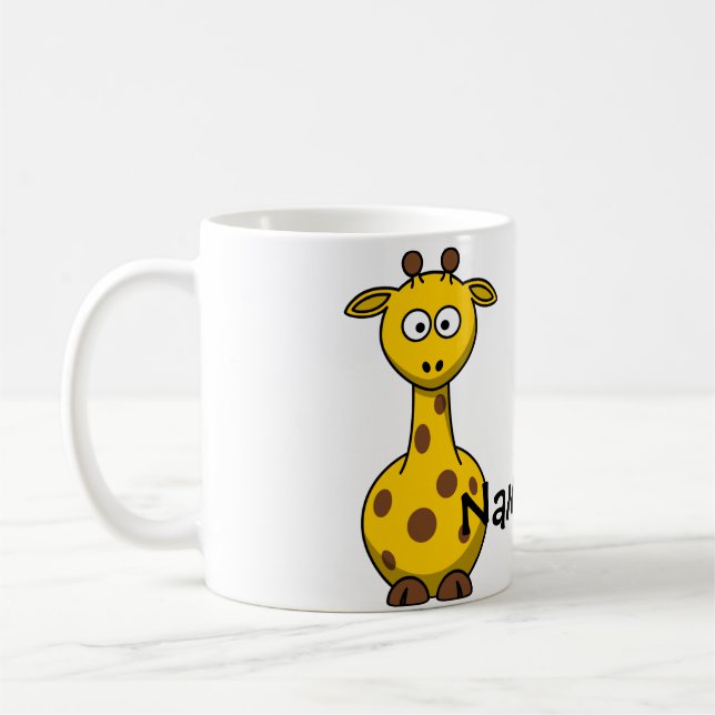 Name Giraffe Coffee Mug (Left)