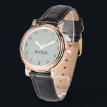 Name Girl Boy Women Men | Ash Grey Elegant Watch<br><div class="desc">An elegant Ash Grey watch with personalized name option - a timeless accessory for women and men. The subtle grey adds sophistication,  while customization makes it a thoughtful and unique gift.</div>