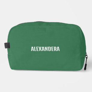Name Green  Camp Bachelorette Party Bride Dopp Kit