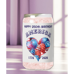 Name    Heart of Balloons Happy Birthday America Can Glass