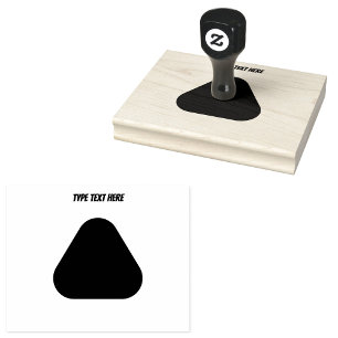 Name Here and Your Text Here Jet Black Ink Pad Rubber Stamp