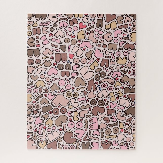 Name humour neutral breast pattern jigsaw puzzle (Vertical)