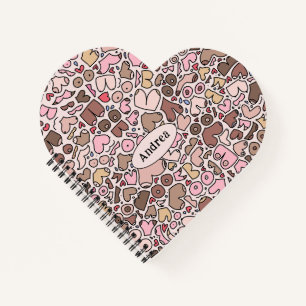 Name humour neutral breast pattern notebook