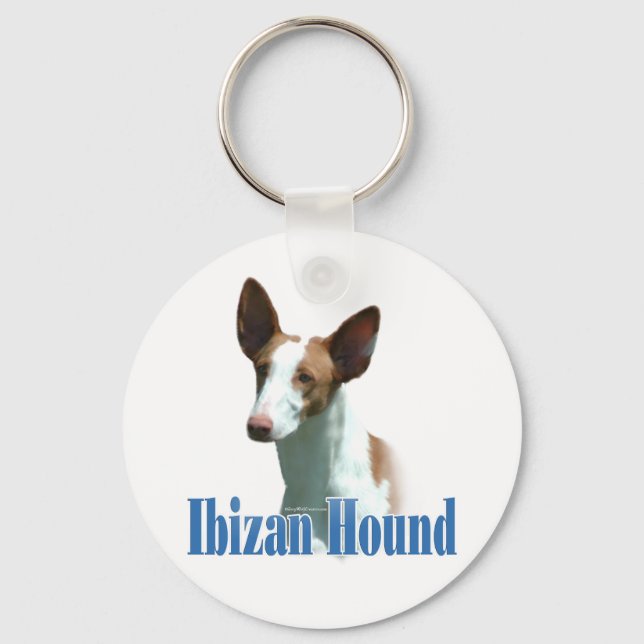 Name Ibizan Hound  Keychain (Front)