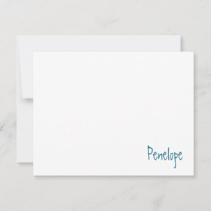Name in Corner Minimalist Personalized Card