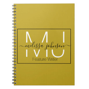 Name in letters occupation  notebook