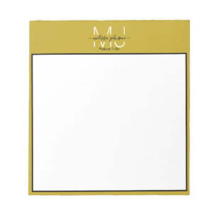 Name in letters occupation  notepad
