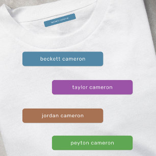 Name Iron On Cool Clothing Labels