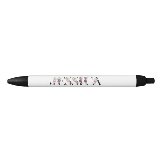 Name Jessica. Black Ink Pen (Front)