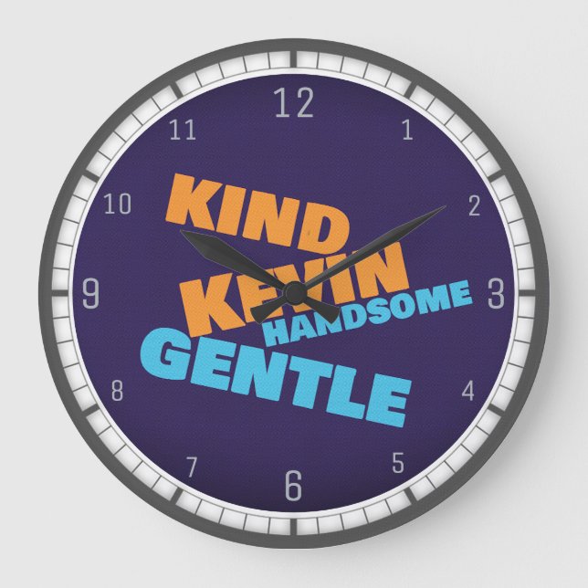 Name Kevin | Wall Clock (Front)