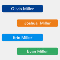 Name labels for school camp daycare