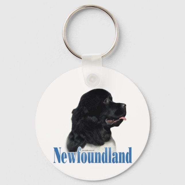 Name Landseer Newfoundland Keychain (Front)
