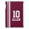Name maroon & white sport name & number ipad mini