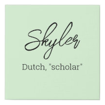 Name Meaning Canvas