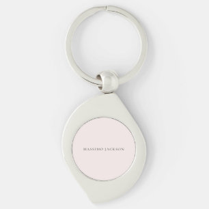 Name Minimalist Modern Plain Simple Pastel Colour Keychain