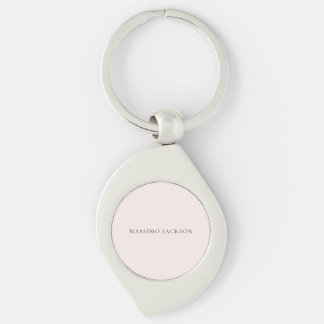Name Minimalist Modern Plain Simple Pastel Colour Keychain