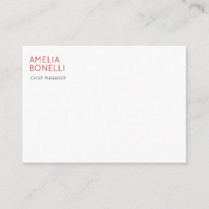 Name Modern Minimalist Professional Plain Casual Enclosure Card