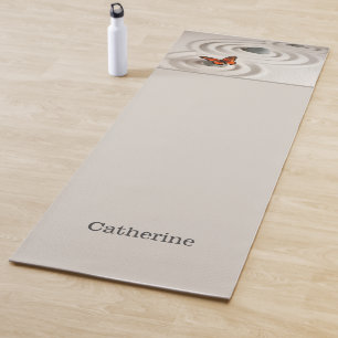 Name, Monarch Butterfly Zen Garden Yoga Mat