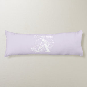 Name Monogram Chic Unique Elegant Modern Template Body Pillow