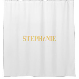 Name Monogram Gold White Elegant Classy Custom