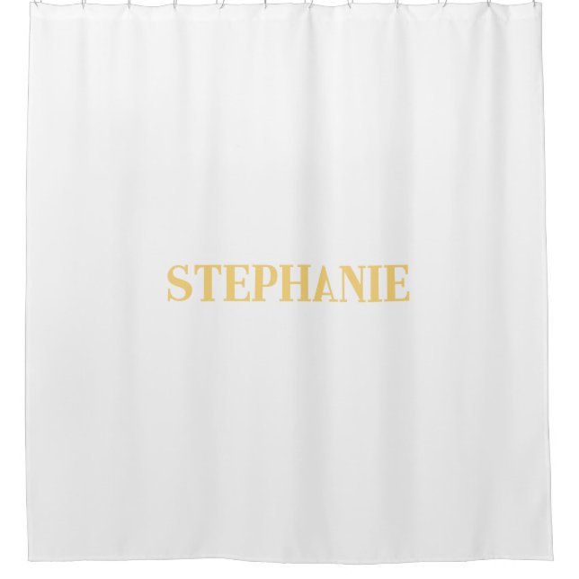 Name Monogram Gold White Elegant Classy Custom (Front)