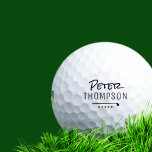 Name monogram golf_balls for stylish golfplayers golf balls<br><div class="desc">A personalized golf_ball for a stylish golf-player...  a simple monogram design</div>