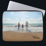 Name Monogram Photo Laptop Sleeve<br><div class="desc">Customise this stylish mouse pad by replacing the photo with one of your own and adding your name or monogram.</div>