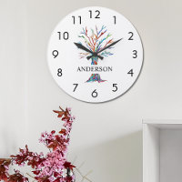 Name Monogram Rainbow Tree