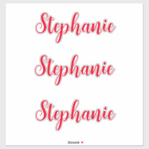 Name Monogram Red Custom Colour Text Trendy